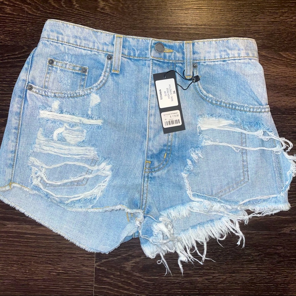 Carmar ripped destroyed Jean Shorts